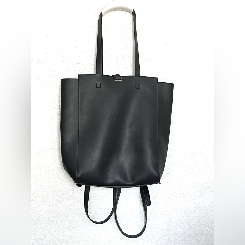 STREET LEVEL Backpack Convertible Tote Carryall PU Leather Purse